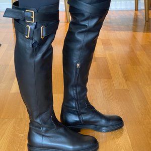 VALENTINO Over the Knee (OTK) Leather Riding Boots